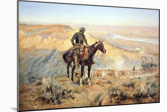The Wagon Boss-Charles Marion Russell-Mounted Art Print