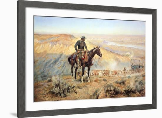 The Wagon Boss-Charles Marion Russell-Framed Art Print