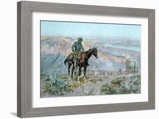 The Wagon Boss-Charles Marion Russell-Framed Giclee Print