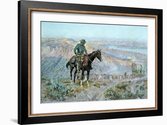 The Wagon Boss-Charles Marion Russell-Framed Giclee Print