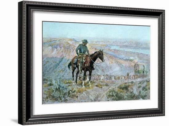 The Wagon Boss-Charles Marion Russell-Framed Giclee Print