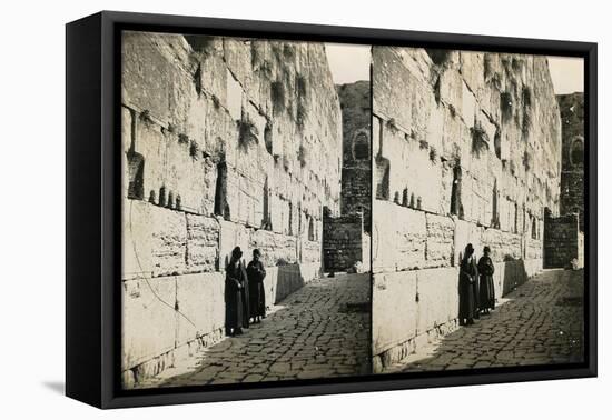 The Wailing Wall, 1850s-Mendel John Diness-Framed Premier Image Canvas