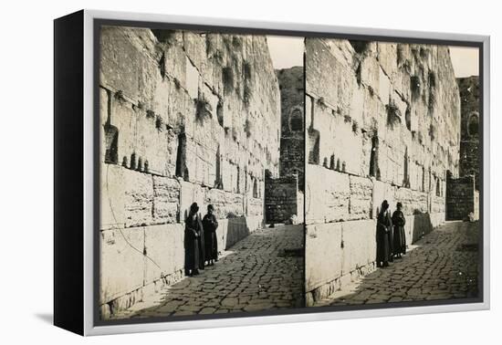 The Wailing Wall, 1850s-Mendel John Diness-Framed Premier Image Canvas