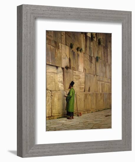 The Wailing Wall, 1880-Jean Leon Gerome-Framed Premium Giclee Print