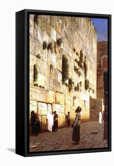 The Wailing Wall, Jerusalem, 1869-Jean Leon Gerome-Framed Premier Image Canvas