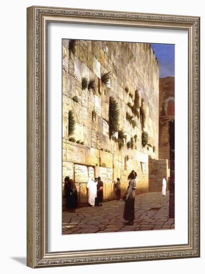 The Wailing Wall, Jerusalem, 1869-Jean Leon Gerome-Framed Giclee Print