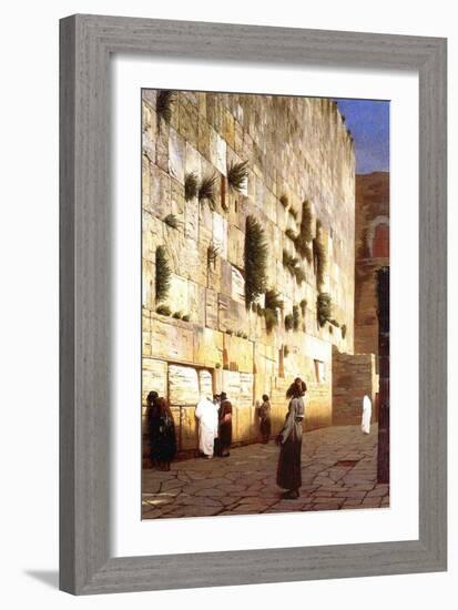 The Wailing Wall, Jerusalem, 1869-Jean Leon Gerome-Framed Giclee Print