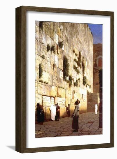 The Wailing Wall, Jerusalem, 1869-Jean Leon Gerome-Framed Giclee Print