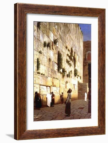 The Wailing Wall, Jerusalem, 1869-Jean Leon Gerome-Framed Giclee Print