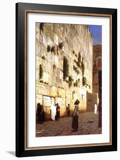 The Wailing Wall, Jerusalem, 1869-Jean Leon Gerome-Framed Giclee Print