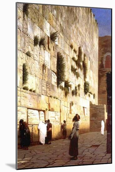 The Wailing Wall, Jerusalem, 1869-Jean Leon Gerome-Mounted Giclee Print