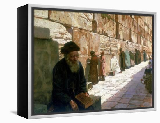 The Wailing Wall, Jerusalem, 19th Century-Visily Ivanovithch Navosoff-Framed Premier Image Canvas