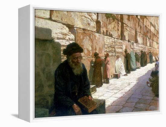 The Wailing Wall, Jerusalem, 19th Century-Visily Ivanovithch Navosoff-Framed Premier Image Canvas