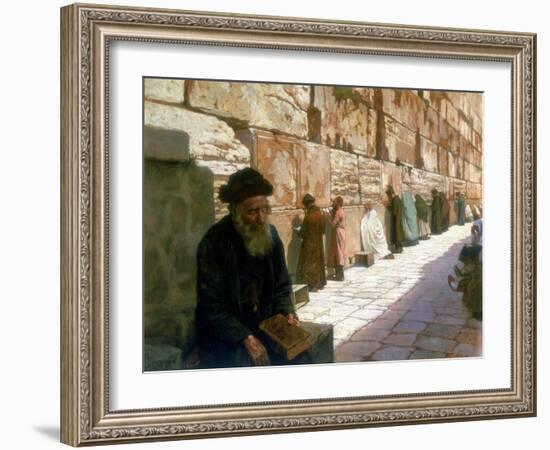 The Wailing Wall, Jerusalem, 19th Century-Visily Ivanovithch Navosoff-Framed Giclee Print