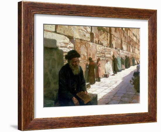 The Wailing Wall, Jerusalem, 19th Century-Visily Ivanovithch Navosoff-Framed Giclee Print