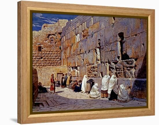 The Wailing Wall, Jerusalem, Israel-Carl Werner-Framed Premier Image Canvas