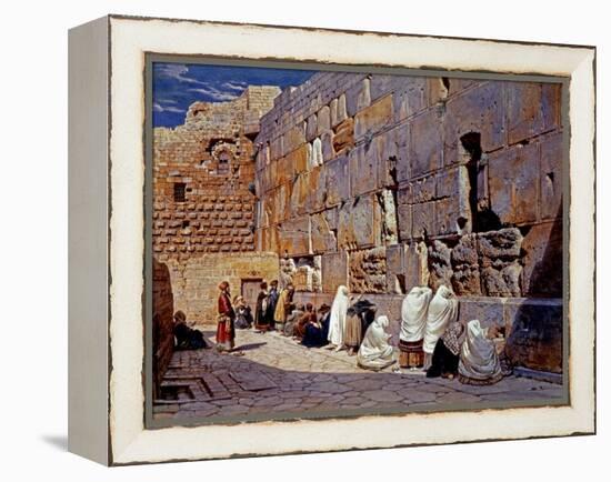 The Wailing Wall, Jerusalem, Israel-Carl Werner-Framed Premier Image Canvas