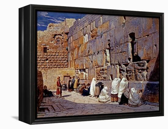 The Wailing Wall, Jerusalem, Israel-Carl Werner-Framed Premier Image Canvas