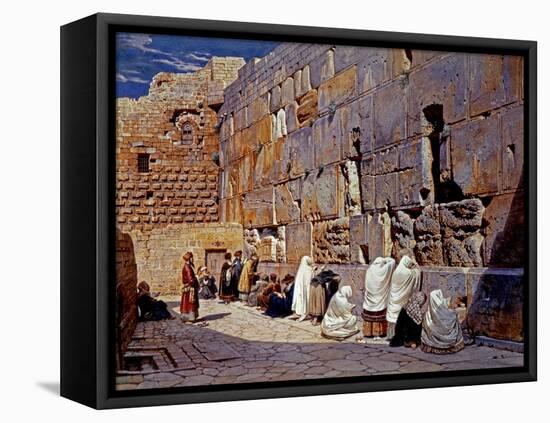 The Wailing Wall, Jerusalem, Israel-Carl Werner-Framed Premier Image Canvas