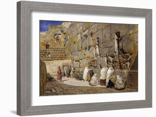 The Wailing Wall, Jerusalem-Carl Friedrich Heinrich Werner-Framed Giclee Print