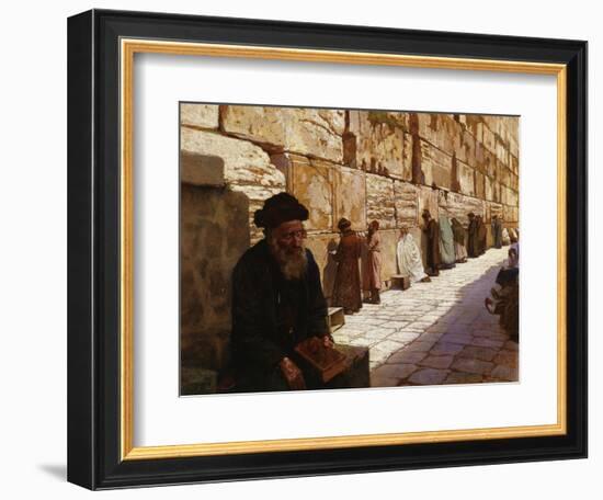 The Wailing Wall, Jerusalem-Wassilij Ivanowitsch Nawasoff-Framed Giclee Print