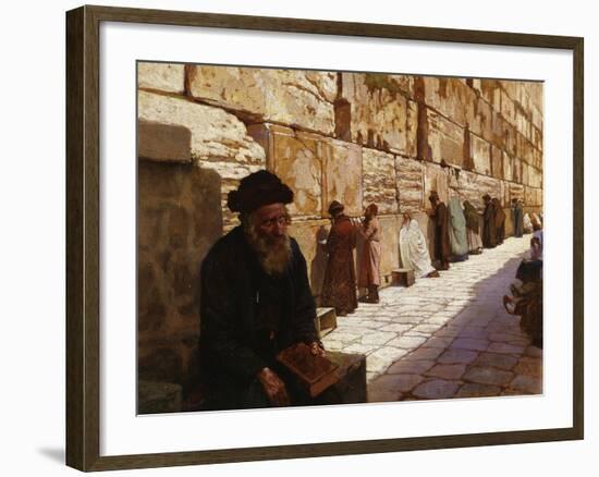 The Wailing Wall, Jerusalem-Wassilij Ivanowitsch Nawasoff-Framed Giclee Print