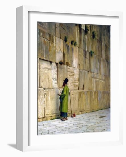 The Wailing Wall, Jerusalem-Jean Leon Gerome-Framed Giclee Print