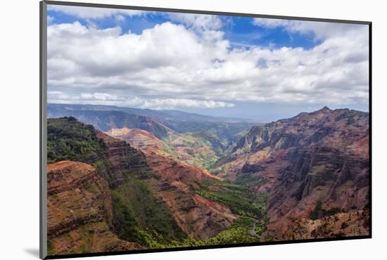 The Waimea Canyon on the Hawaiian Island of Kauai-Andrew Shoemaker-Mounted Photographic Print