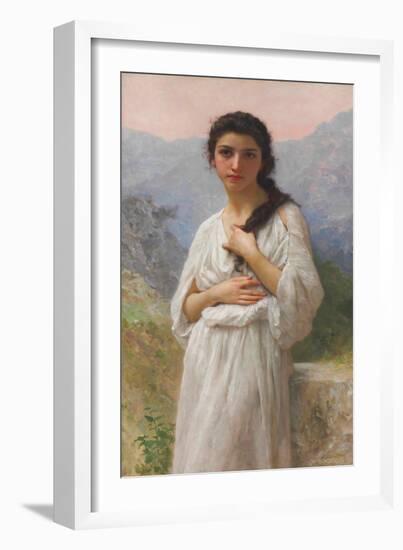 The Wait, 1901 (Oil on Canvas)-William-Adolphe Bouguereau-Framed Giclee Print