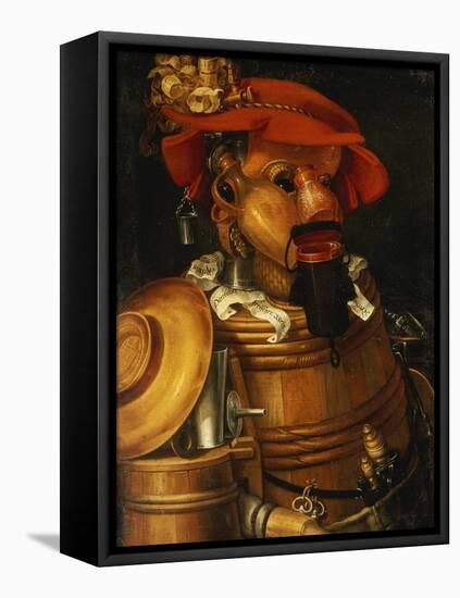 The Waiter: an Anthropomorphic Assembly of Objects Related to Winemaking-Giuseppe Arcimboldo-Framed Premier Image Canvas