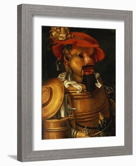 The Waiter: an Anthropomorphic Assembly of Objects Related to Winemaking-Giuseppe Arcimboldo-Framed Giclee Print