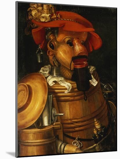 The Waiter: an Anthropomorphic Assembly of Objects Related to Winemaking-Giuseppe Arcimboldo-Mounted Giclee Print