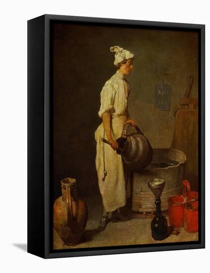 The Waiter, Around 1738-Jean-Baptiste Simeon Chardin-Framed Premier Image Canvas