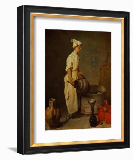 The Waiter, Around 1738-Jean-Baptiste Simeon Chardin-Framed Giclee Print