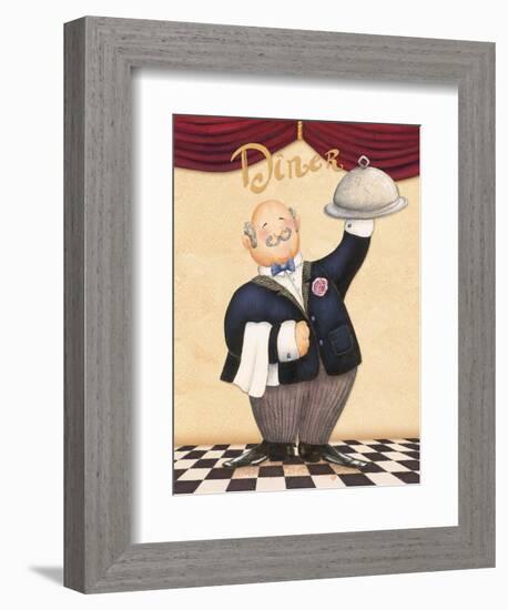 The Waiter-Diner-Daphne Brissonnet-Framed Art Print