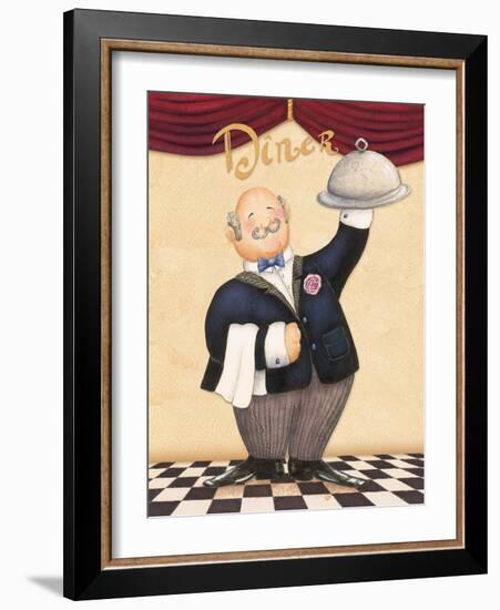 The Waiter-Diner-Daphne Brissonnet-Framed Art Print