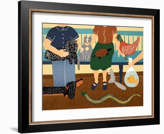 The Waiting Room-Stephen Huneck-Framed Giclee Print