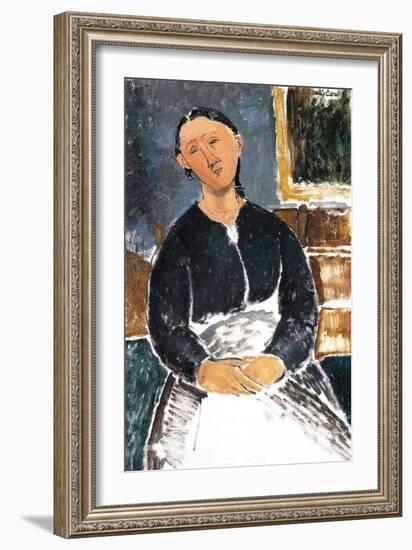 The Waitress, 1915-Amedeo Modigliani-Framed Giclee Print