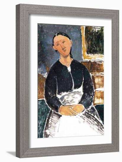 The Waitress, 1915-Amedeo Modigliani-Framed Giclee Print