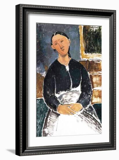 The Waitress, 1915-Amedeo Modigliani-Framed Giclee Print