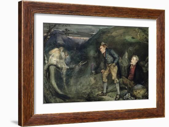 The Wake (W/C on Paper)-John Anster Fitzgerald-Framed Giclee Print