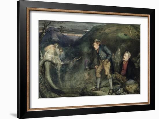 The Wake (W/C on Paper)-John Anster Fitzgerald-Framed Giclee Print