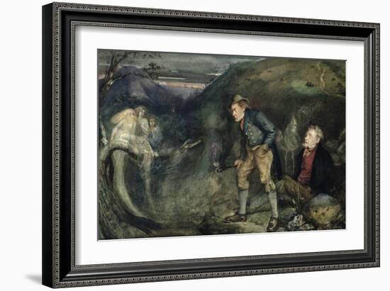 The Wake (W/C on Paper)-John Anster Fitzgerald-Framed Giclee Print