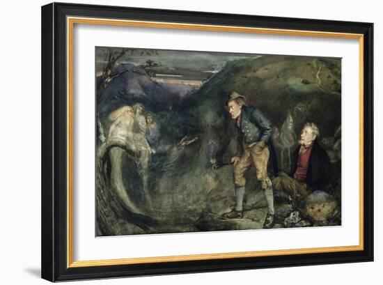 The Wake (W/C on Paper)-John Anster Fitzgerald-Framed Giclee Print