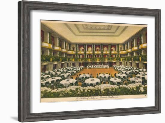 The Waldorf Astoria, Grand Ballroom, C1930S-null-Framed Giclee Print