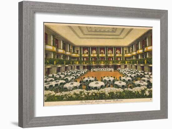 The Waldorf Astoria, Grand Ballroom, C1930S-null-Framed Giclee Print