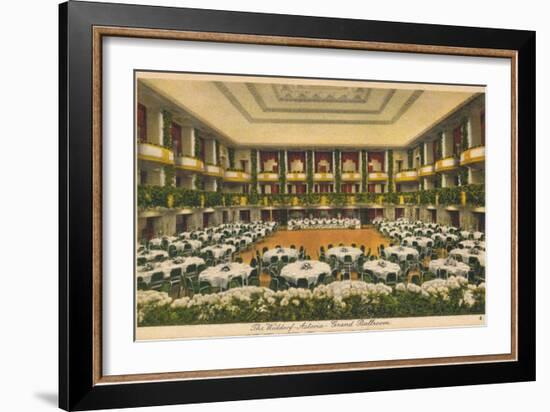 The Waldorf Astoria, Grand Ballroom, C1930S-null-Framed Giclee Print