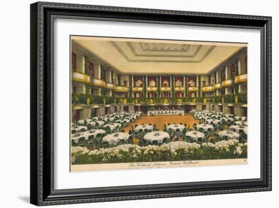 The Waldorf Astoria, Grand Ballroom, C1930S-null-Framed Giclee Print