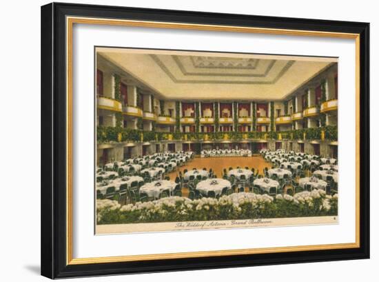 The Waldorf Astoria, Grand Ballroom, C1930S-null-Framed Giclee Print