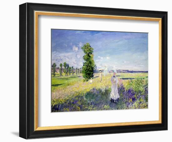 The Walk, circa 1872-75-Claude Monet-Framed Giclee Print